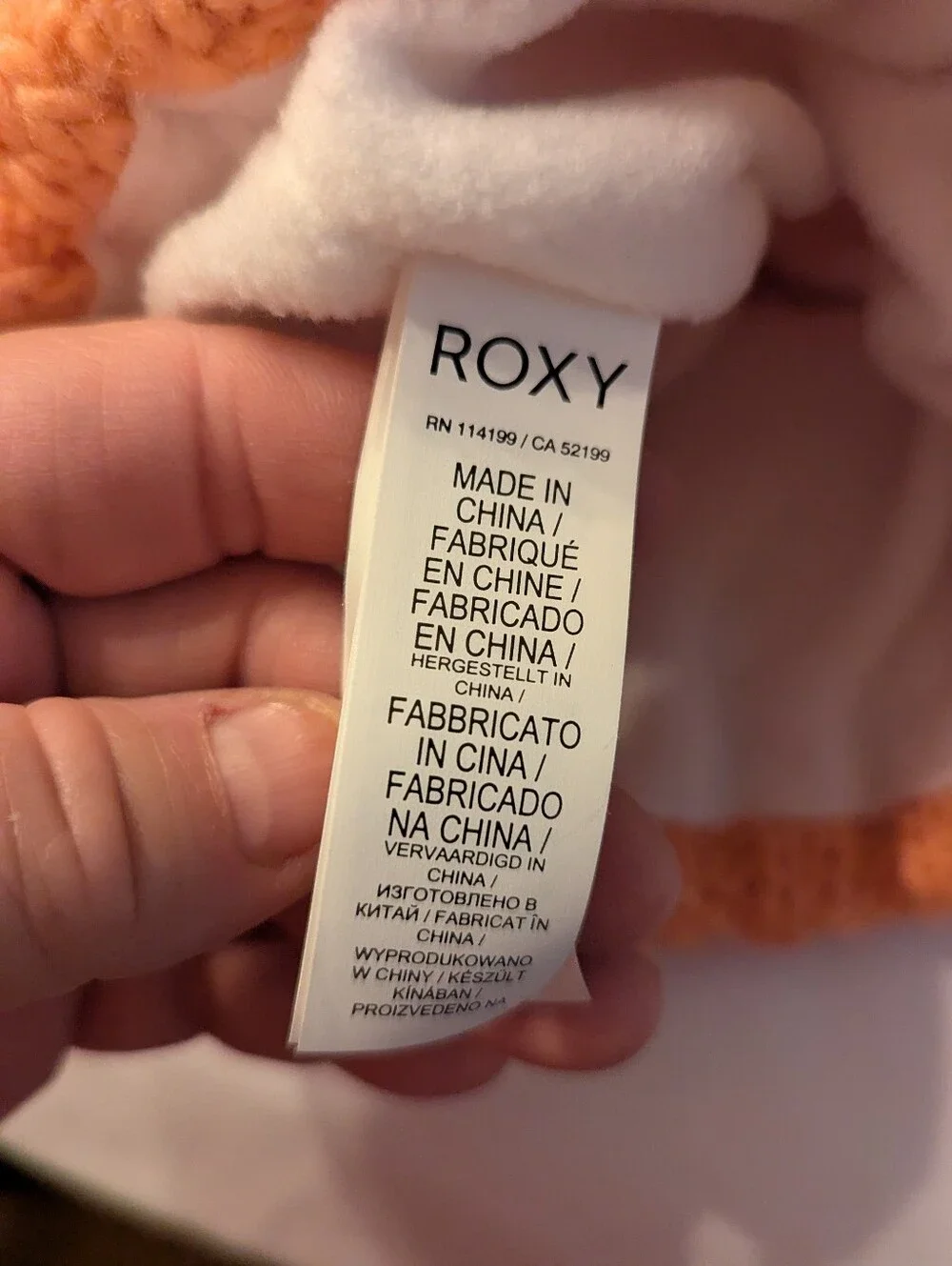 Roxy cozy peach